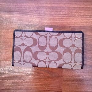 Brown coach wallet